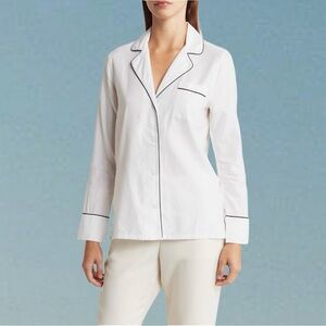 NWT AG Adriano Goldschmied White ‘Iris’ Long Sleeve Button Front Shirt Size S